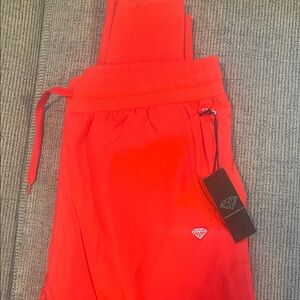 Diamond Supply Co. Red Joggers